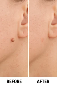 Skin tags removal Great Yarmouth before and after