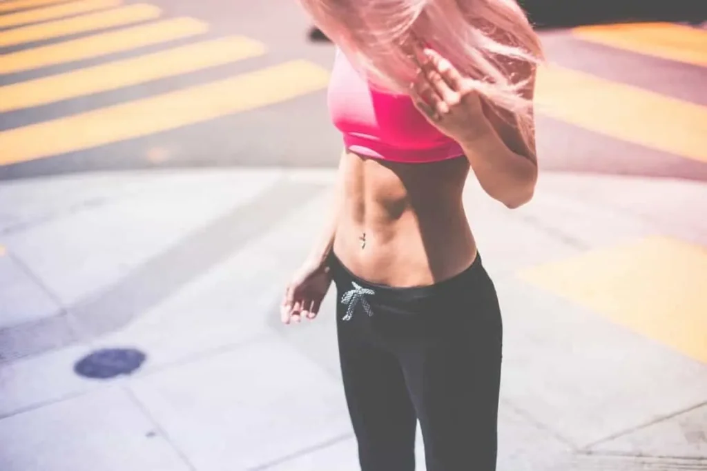 Woman with toned stomach after LA-EMS Body Sculpting Treatment Great Yarmouth