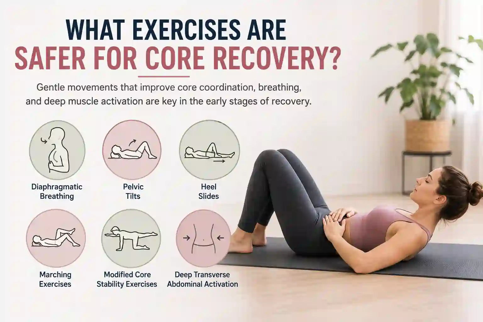 Which exercises may help diastasis recti Great Yarmouth?